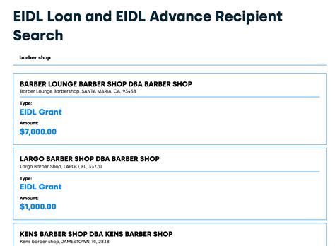 By September 2, 2020, all funds were exhausted. . Eidl recipient list